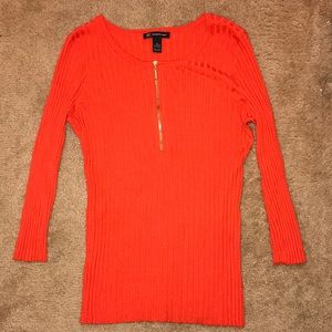 Orange INC sweater new without tags! Very stretchy